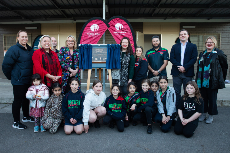 Female friendly facilities opened at Charles Mutton Reserve