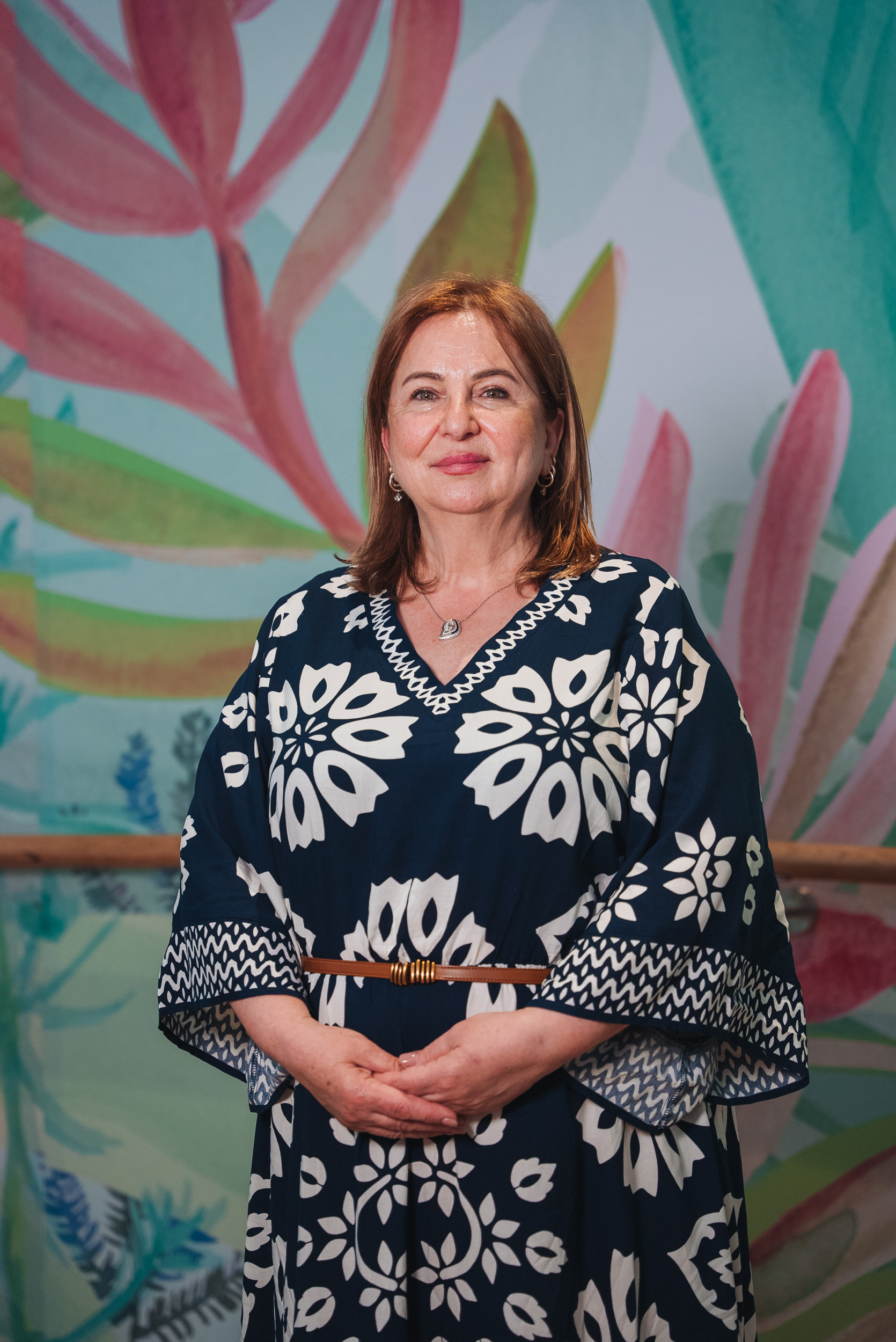 A person wearing a long skirt