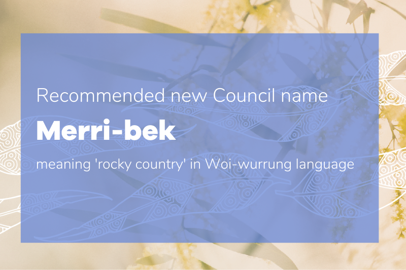 With new Merri-bek name, Council is a step closer to reconciliation (media release)