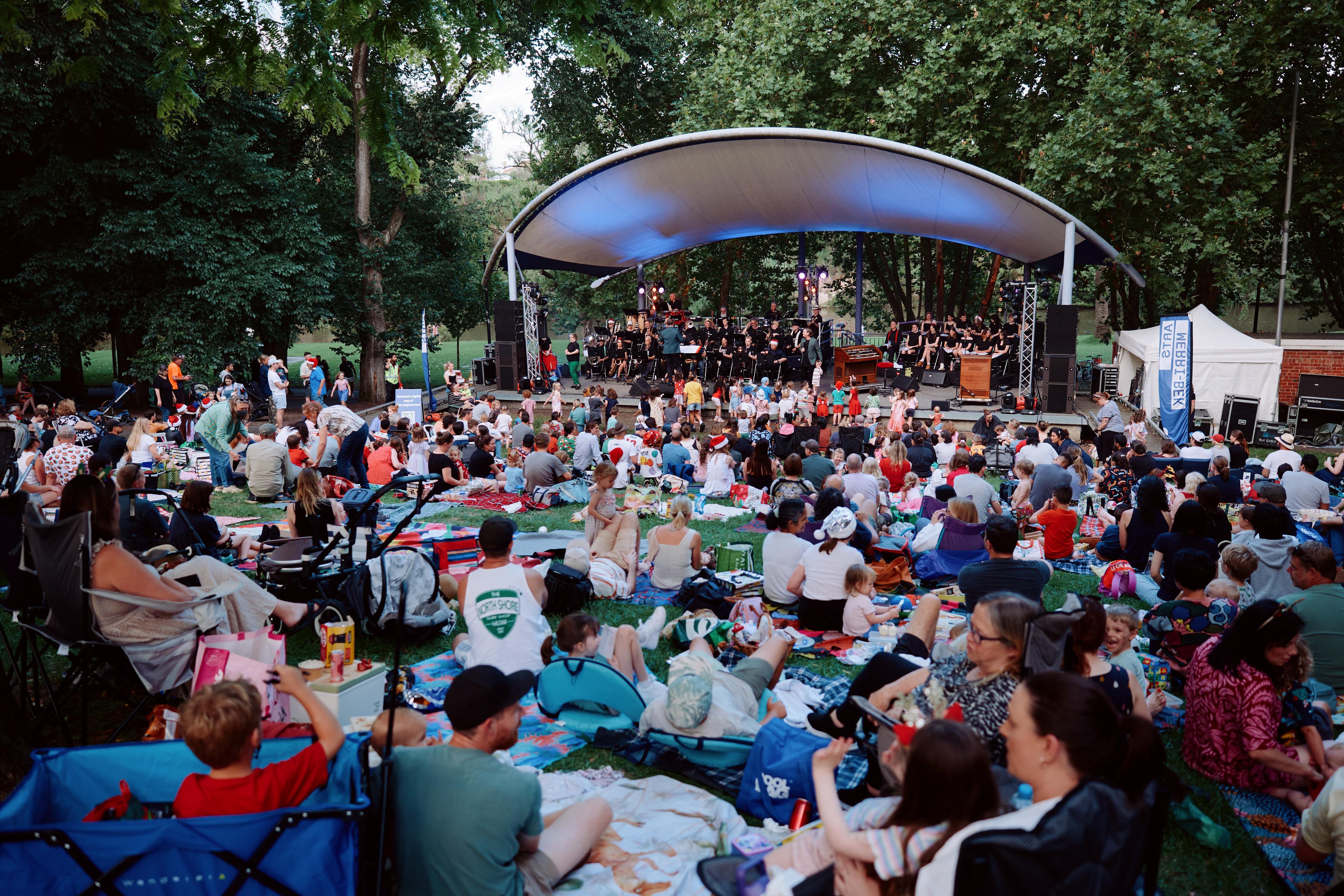Carols by the Lake 2024. Photos by Simon Fazio. 