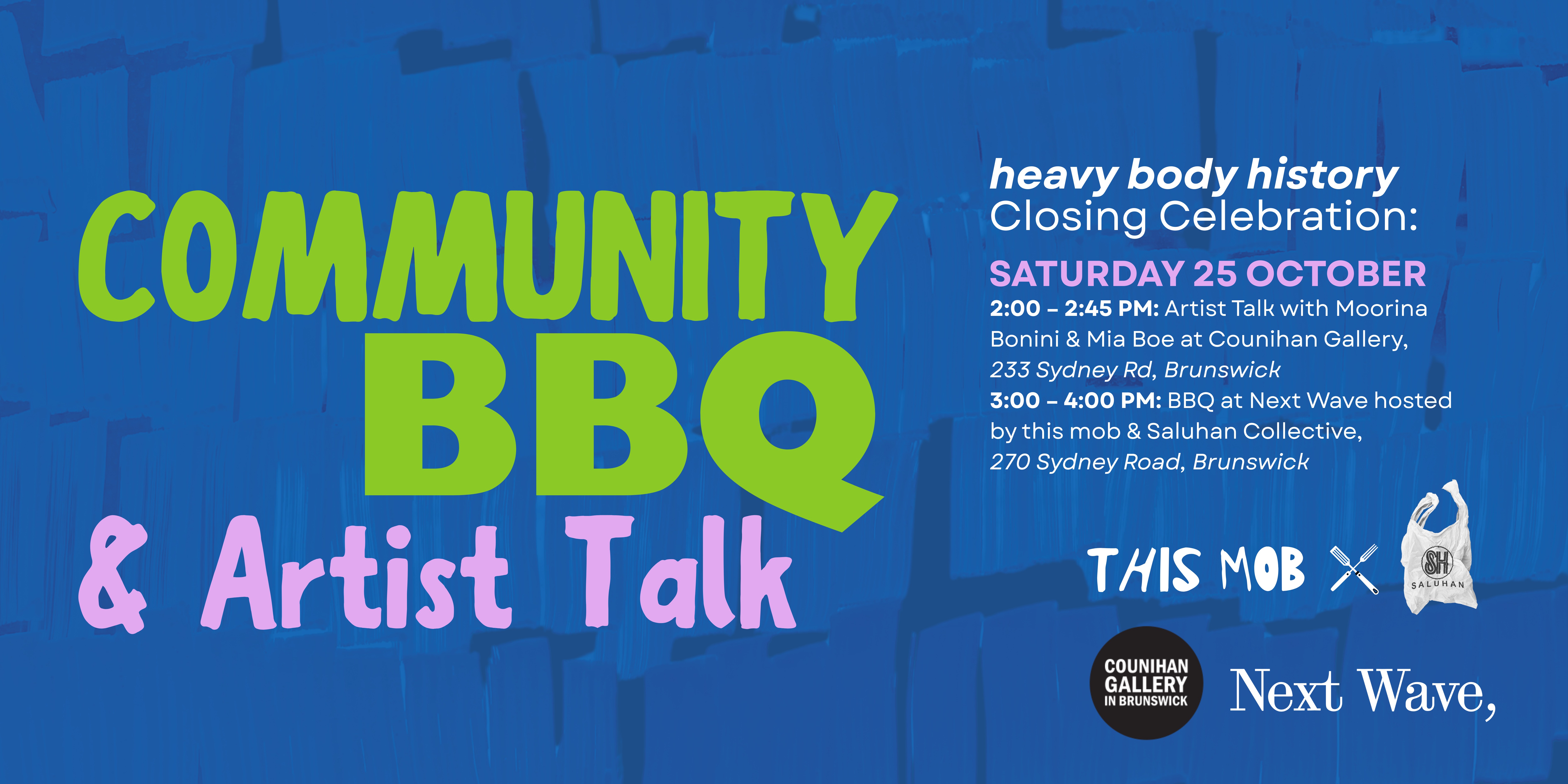 Artist Talk & Community Cook-up: Heavy Body History