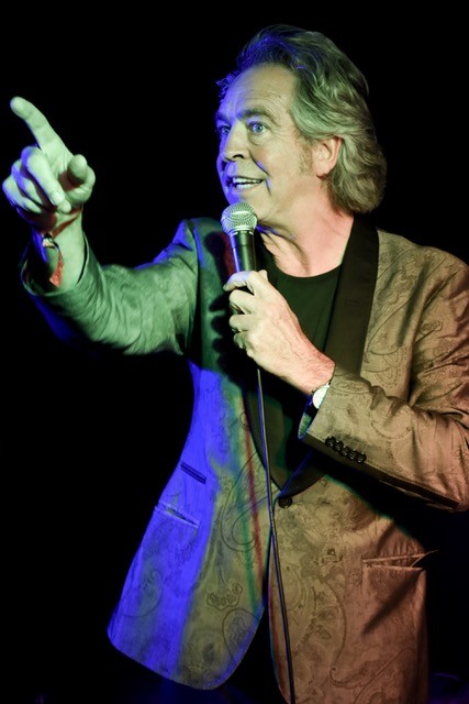 Brian Nankervis working the microphone